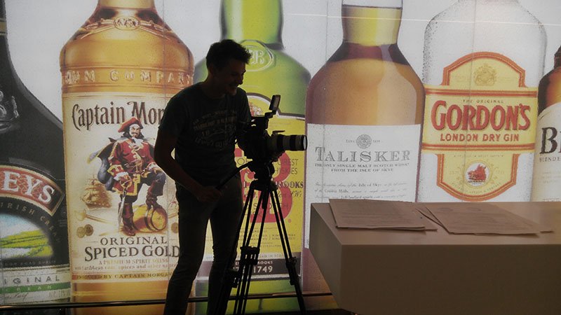 Съемки фильма для алкогольной компании
